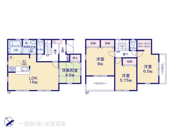 リーブルガーデン我孫子市船戸1期の見取り図