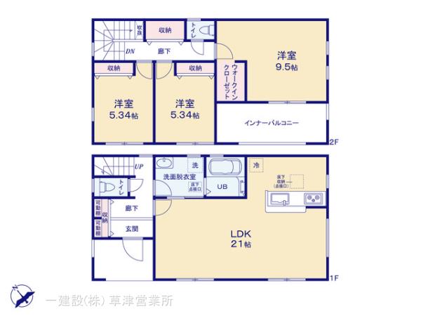 リーブルガーデン彦根市東沼波町7期の見取り図