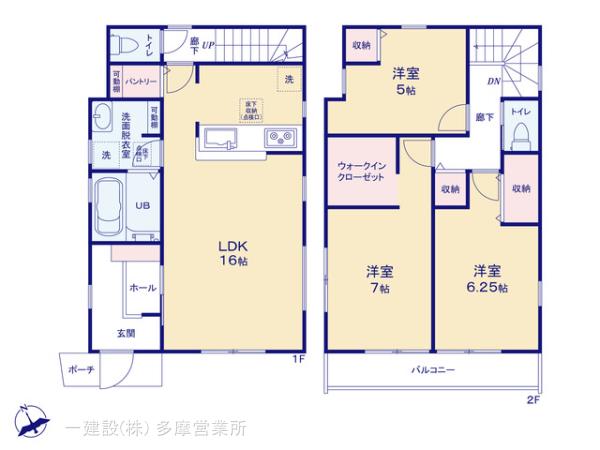 リーブルガーデン日野甲州街道第2期の見取り図