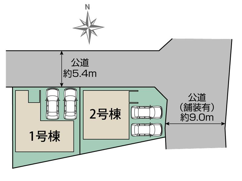 ブルーミングガーデン名古屋市南区源兵衛町１丁目２棟の見取り図