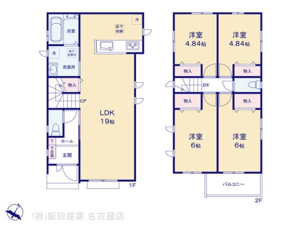ハートフルタウン(名)緑区旭出2期の見取り図