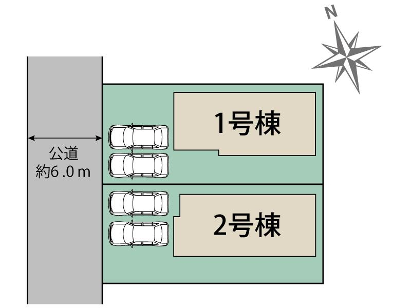 ブルーミングガーデン福津市花見が丘２丁目の見取り図