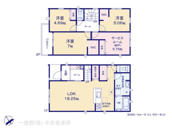 リーブルガーデン知多信濃川東部土地区画整理の見取り図