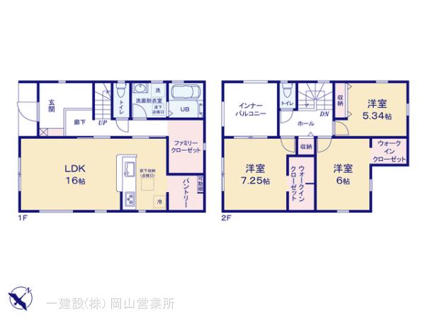 リーブルガーデン倉敷市水江の見取り図