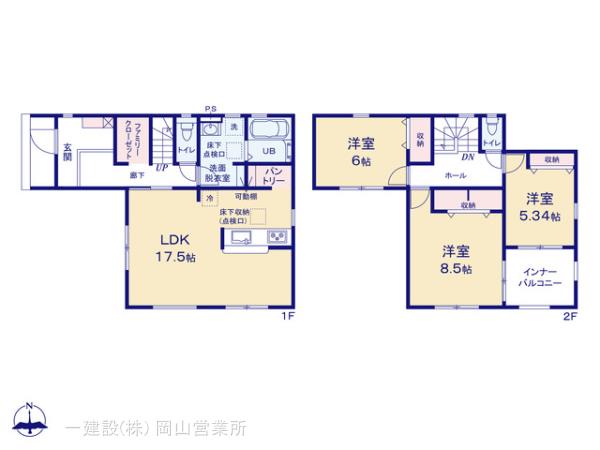 リーブルガーデン倉敷市玉島乙島第３の見取り図