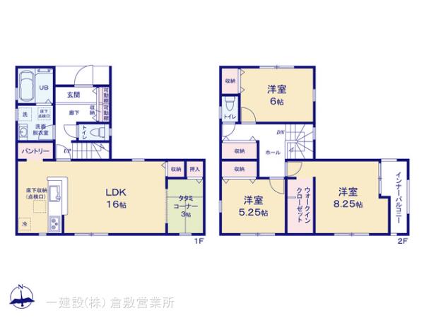 リーブルガーデン倉敷田ノ上第３の見取り図