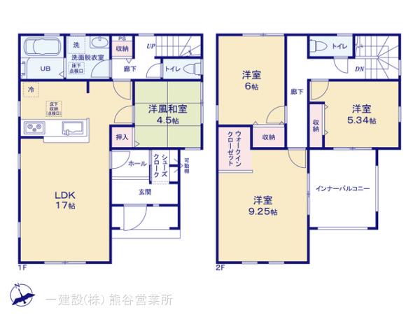 リーブルガーデン本庄東台の見取り図