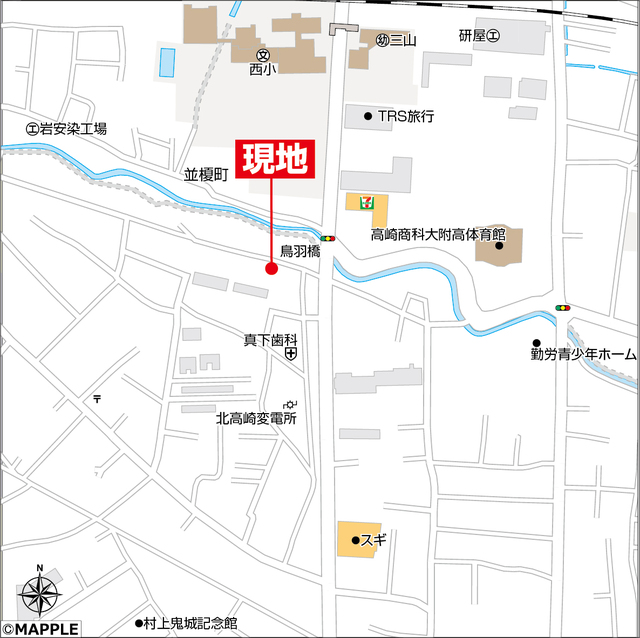 ハートフルタウン高崎市並榎町5期の見取り図