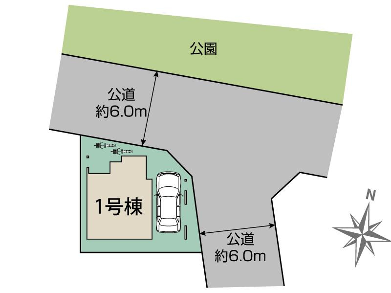 ブルーミングガーデンさいたま市北区宮原町４丁目１棟の見取り図