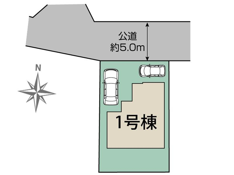 ブルーミングガーデン立川市幸町４丁目１棟の見取り図