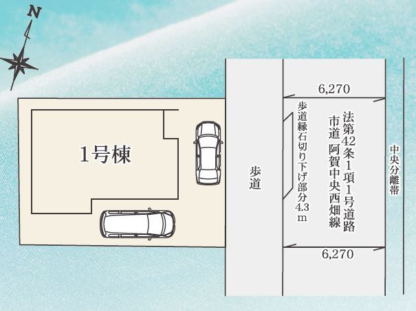 リナージュ呉阿賀中央２丁目２４－１期の見取り図