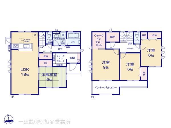 リーブルガーデン深谷稲荷町北第２の見取り図