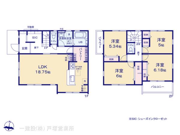 リーブルガーデン保土ケ谷区権太坂１丁目の見取り図
