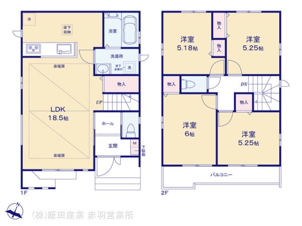 ハートフルタウン練馬区石神井町8丁目の見取り図