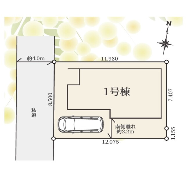 リナージュ松戸五香西３丁目２４－１期の見取り図