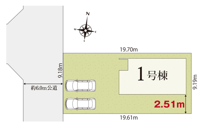 リナージュ蓮田西城２丁目２４－１期の見取り図