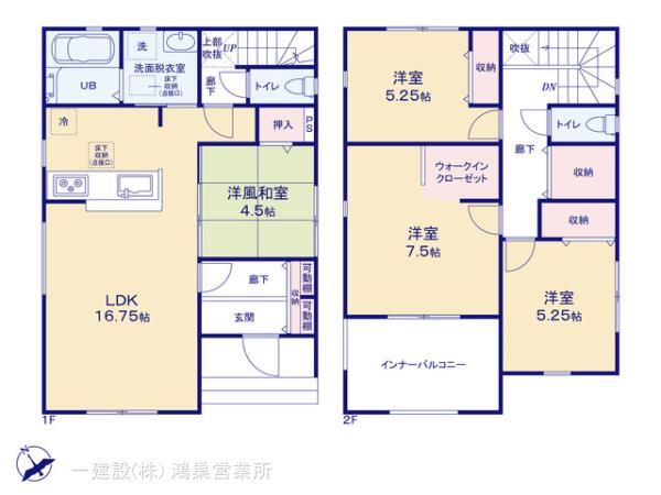 リーブルガーデン熊谷新堀第2の見取り図