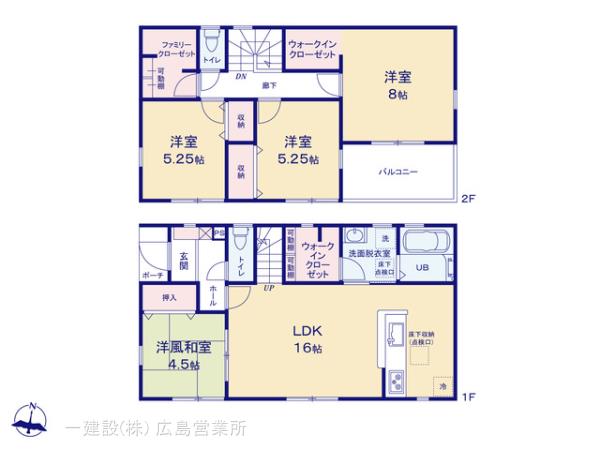 リーブルガーデン岩国市川下町２丁目の見取り図