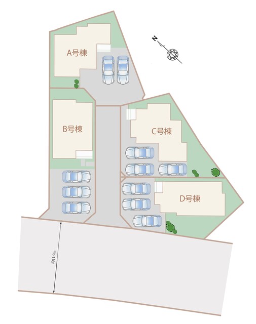 ハートフルタウン島田市金谷根岸町の見取り図