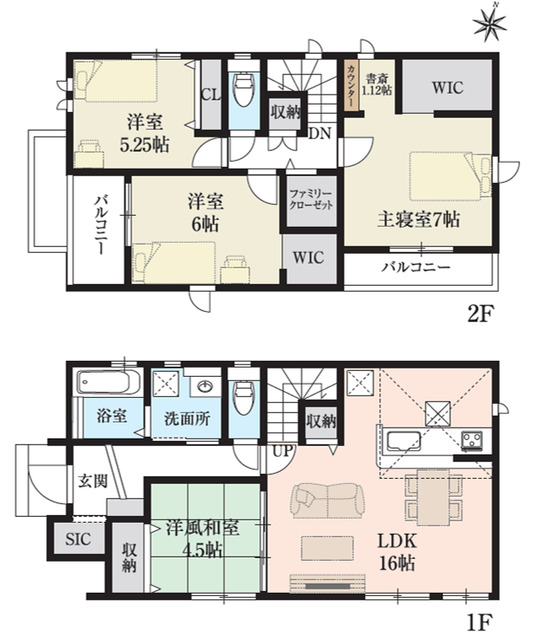 グラファーレ4292大竹市南栄３棟の見取り図