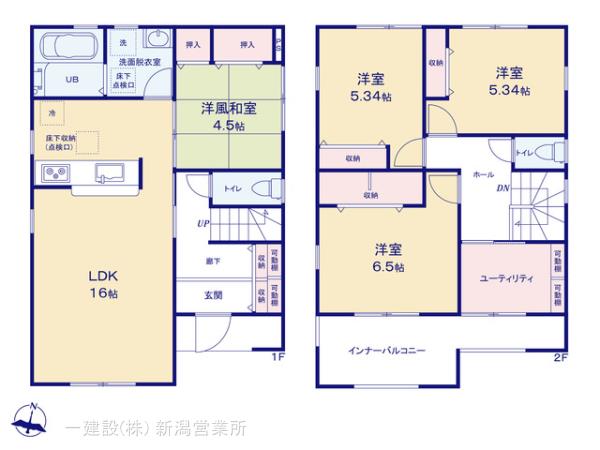 リーブルガーデン秋葉区車場第１の見取り図