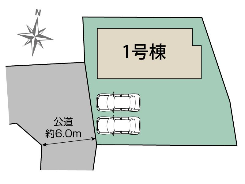ブルーミングガーデン前橋市総社町総社５期１棟の見取り図