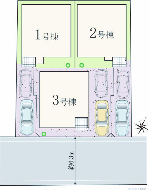 ハートフルタウン市川市菅野4丁目の見取り図