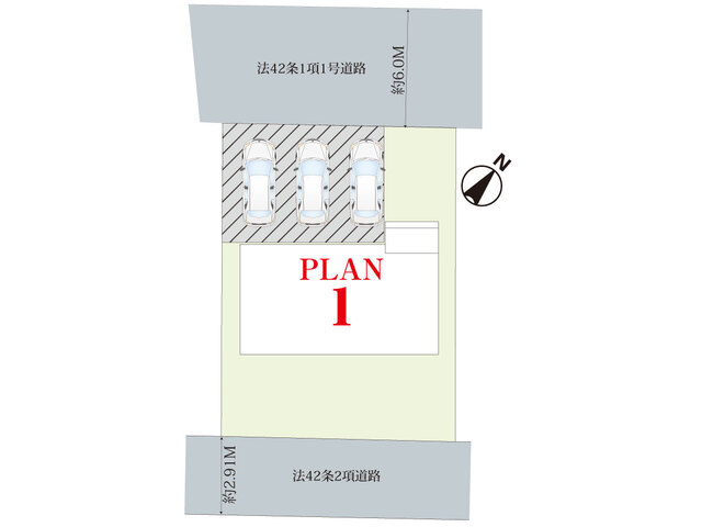 ハートフルタウン取手市谷中Ⅱの見取り図