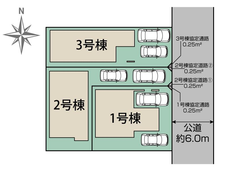 ブルーミングガーデン新座市馬場２丁目３棟の見取り図