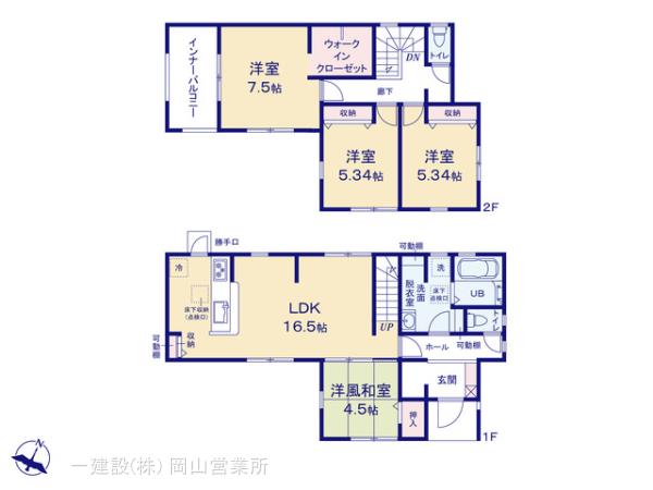 リーブルガーデン東区楢原第２の見取り図