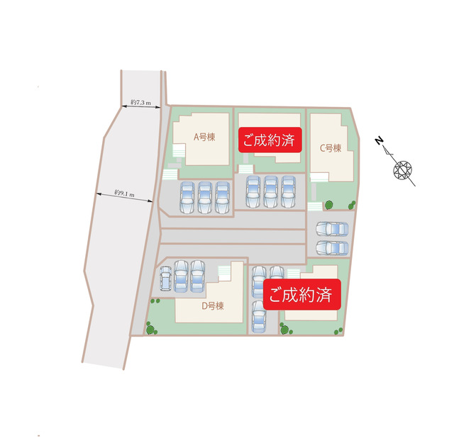 ハートフルタウン富士宮市小泉8期の見取り図