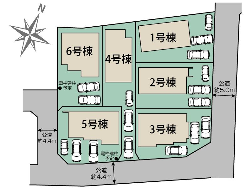 ブルーミングガーデン熊本市東区長嶺南７丁目６棟の見取り図