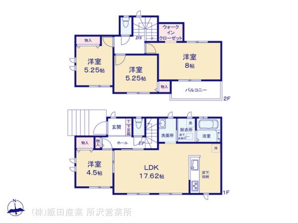 ハートフルタウン所沢山口15期の見取り図