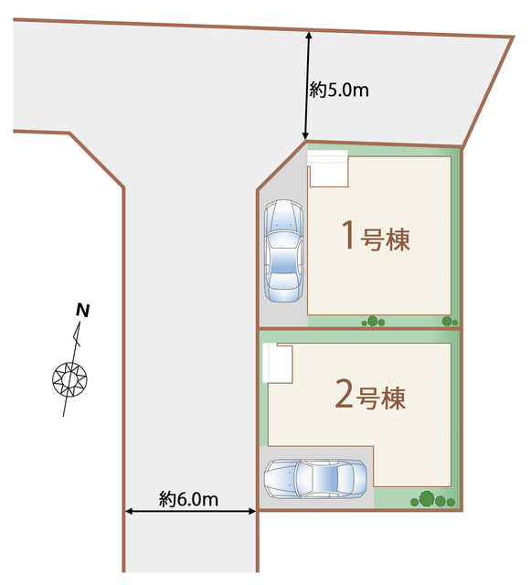 ハートフルタウン東村山久米川町41期の見取り図