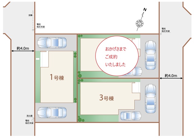 ハートフルタウン新座西堀7期の見取り図