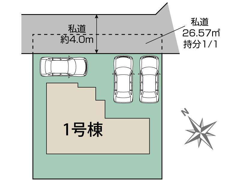 ブルーミングガーデン八千代市八千代台東３丁目１棟の見取り図
