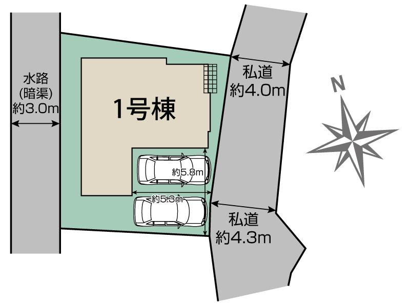 ブルーミングガーデン千葉市中央区大森町１棟の見取り図