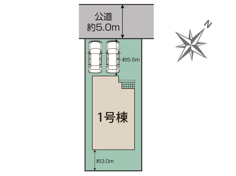 ブルーミングガーデン市川市中国分５丁目２期１棟の見取り図