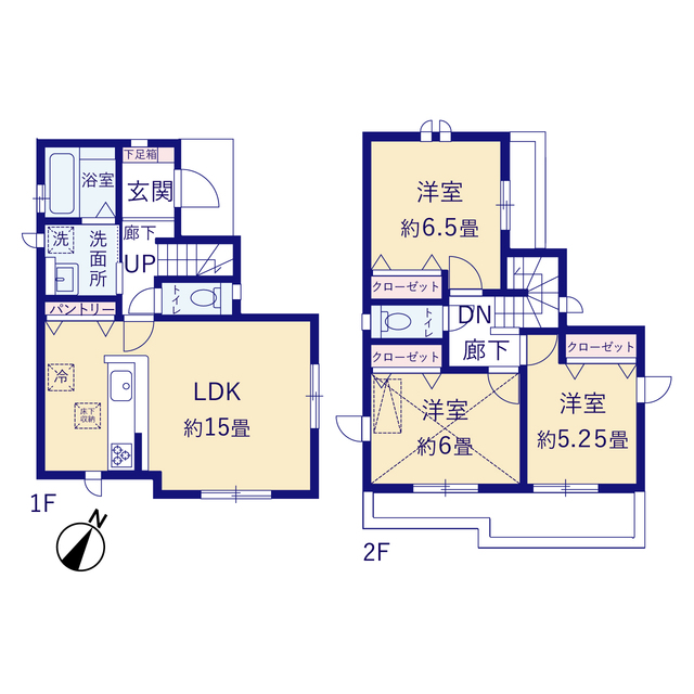 グラファーレ4227三芳町藤久保５０期１棟の見取り図