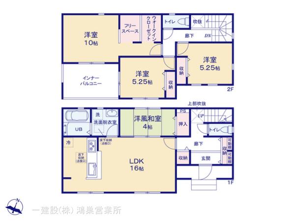 リーブルガーデン深谷小前田第４の見取り図