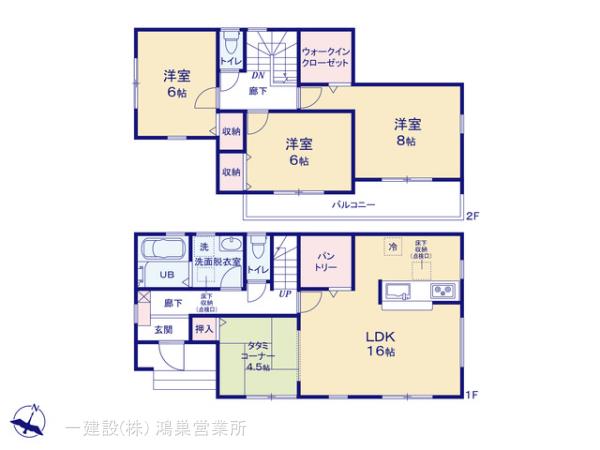 リーブルガーデン深谷小前田第４の見取り図