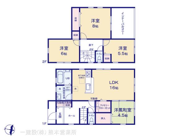 リーブルガーデン中央区新大江の見取り図