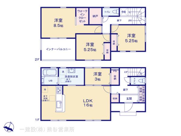 リーブルガーデン熊谷美土里町第３の見取り図