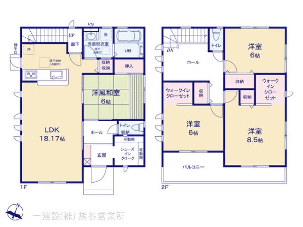 リーブルガーデン熊谷美土里町第３の見取り図