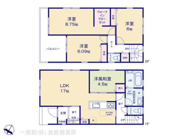 リーブルガーデン倉敷浜ノ茶屋２丁目第２の見取り図