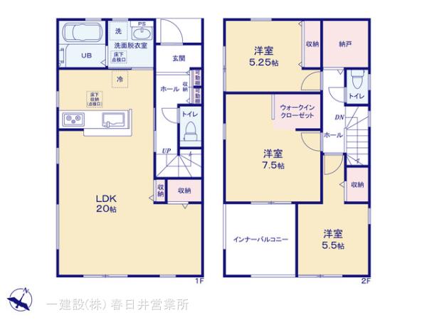 リーブルガーデン守山区上志段味区画整理の見取り図