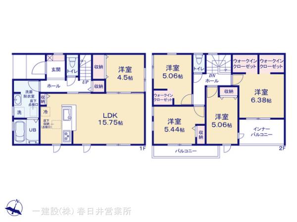 リーブルガーデン津島市大縄町の見取り図