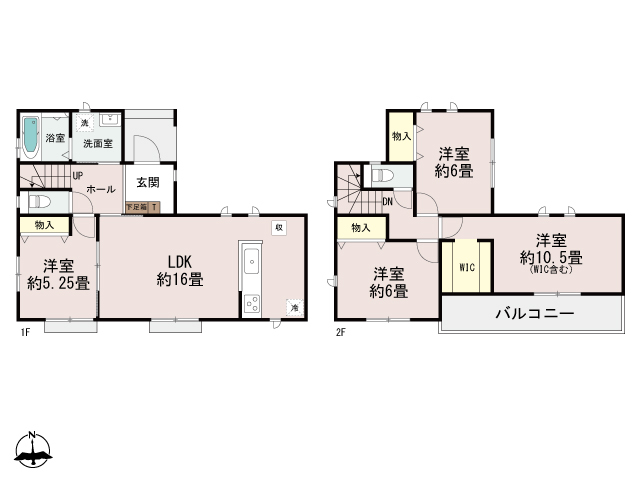 ハートフルタウン高崎市並榎町4期の見取り図