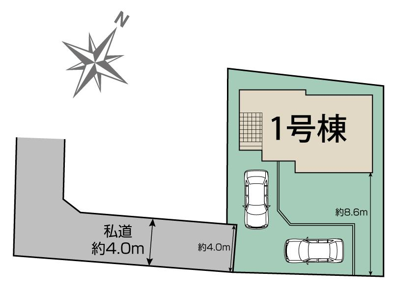 ブルーミングガーデン市川市大野町１丁目１棟の見取り図