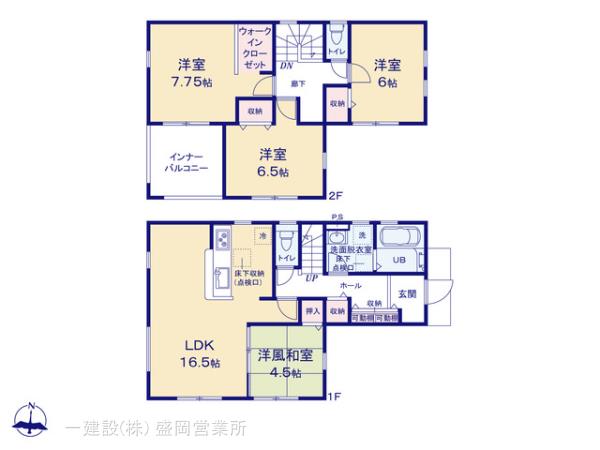 リーブルガーデン南仙北三丁目の見取り図
